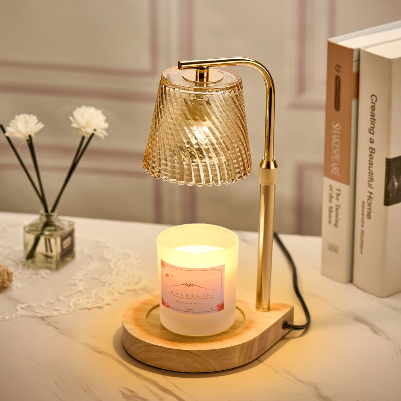 Candle Warmer Lamp with Timer Dimmer Adjustable Height for Home
