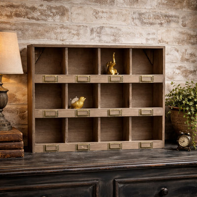 Breckenridge 12 Piece Pine Cube Shelf