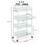 82.8cm H x 43.6cm W Book Cart-124587629