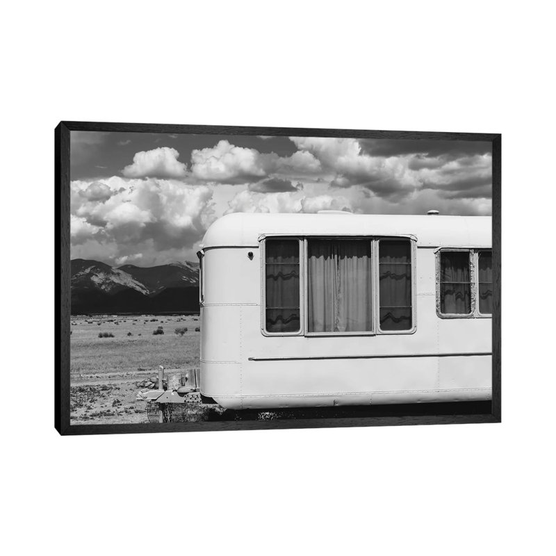 New Mexico Airstream X by Bethany Young - Print on Canvas, 45.72cm H x 66.04cm W x 3.81cm D, Black Framed