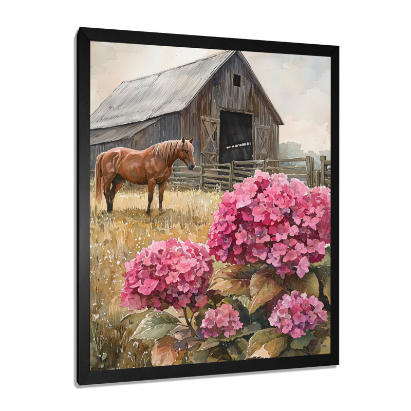 Dorli - Floral Canvas Art Print, H 20 po x l 12 po, Reproduction encadrée d'une seule photo, Noir, noir, noir, noir