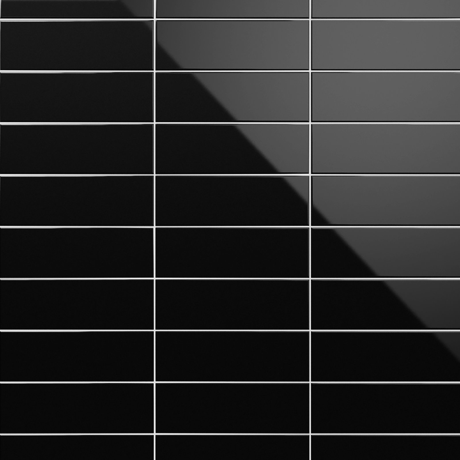 Remington 4" x 12" Porcelain Subway Wall Tile, Black