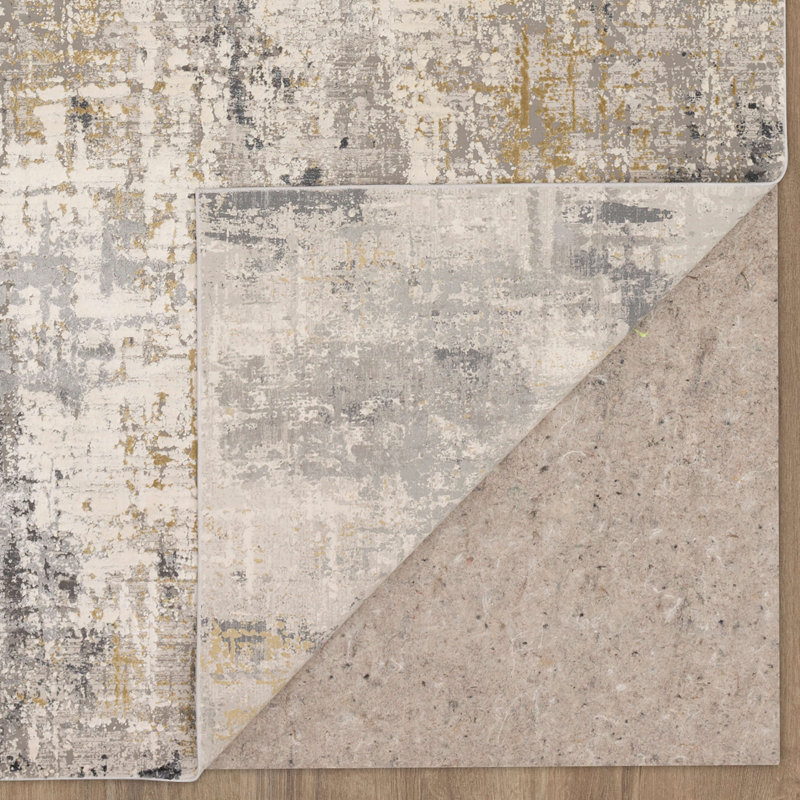 Marseille Grey Abstract Elegance Wool-Blend 2' x 3' Rug