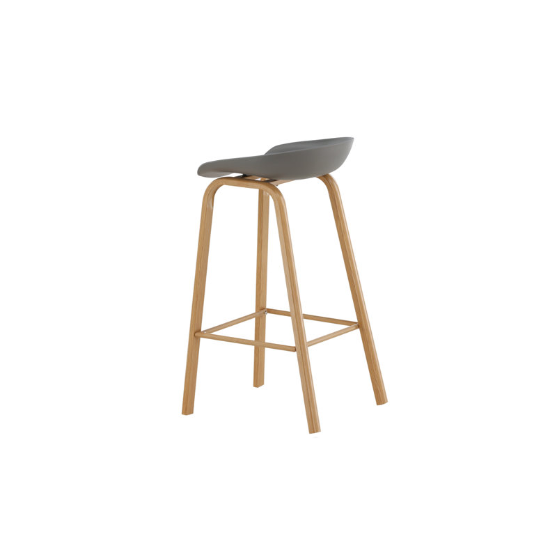 Bromsey Upholstered Counter Stool with Metal Frame