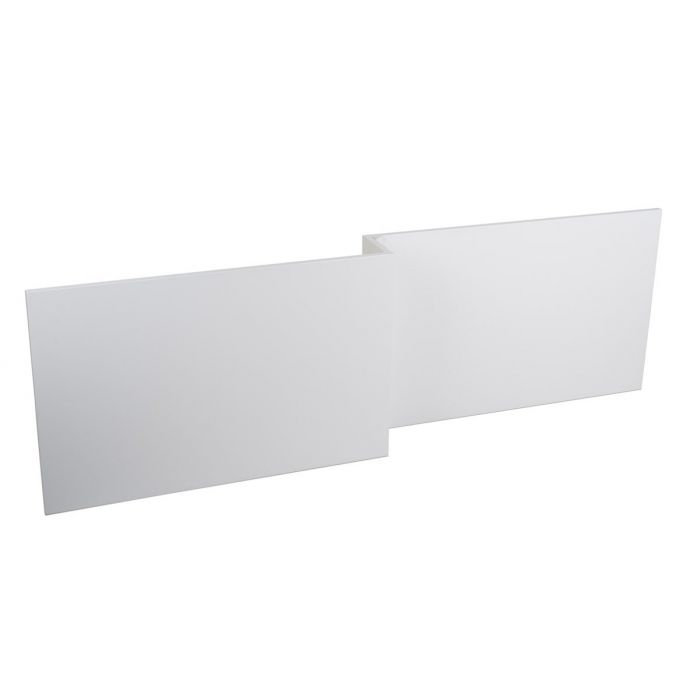 Modern Bathroom MDF Wooden Bath 1700Mm L Shape Front Panel, Gloss White