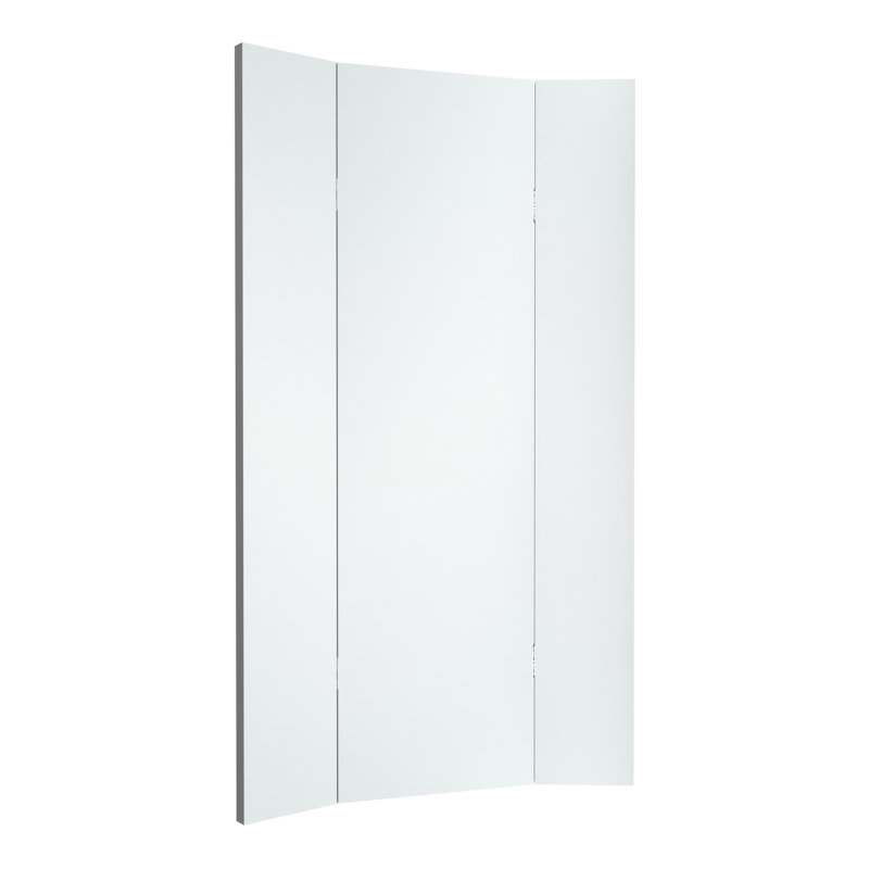 48" 3-Panel Slide-Out Closet Mirror – Multi-Angle Pivot, Full-Extension Soft-Close Mounting System