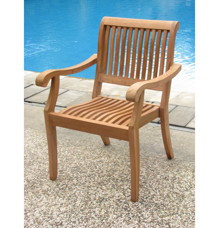 Masten 12 - Person Teak Wood Patio Dining Set with Rectangular Table, 10