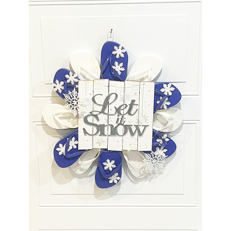 Lighted WInter Wreath