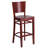 Kadircan Solid Back Wooden Restaurant Barstool-55837073-31759989