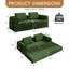 Canapé-lit convertible, futon pliable en velours côtelé avec cadre et coussin fixes, canapé-lit 3 places pour le salon, la chambre à coucher ou le studio-2016613380