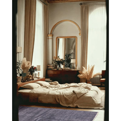 Tapis bleu mystique en denim 5 pi 9 po x 8 pi 1 po