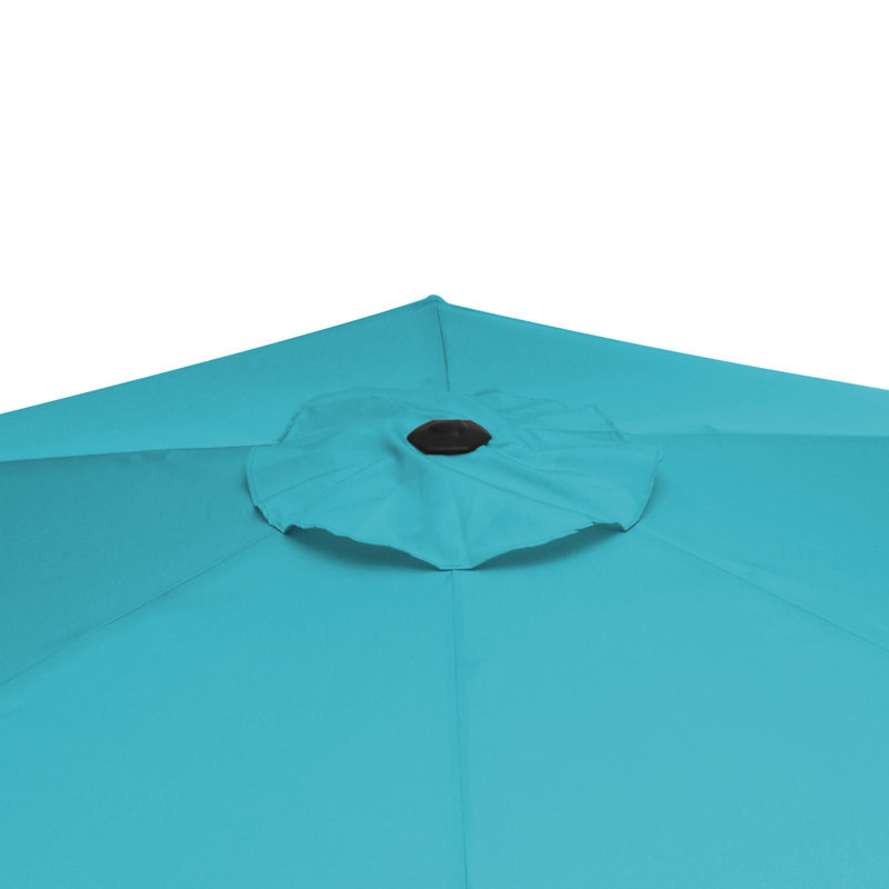 Parasol de marché inclinable 90 'Amaral, Bleu clair