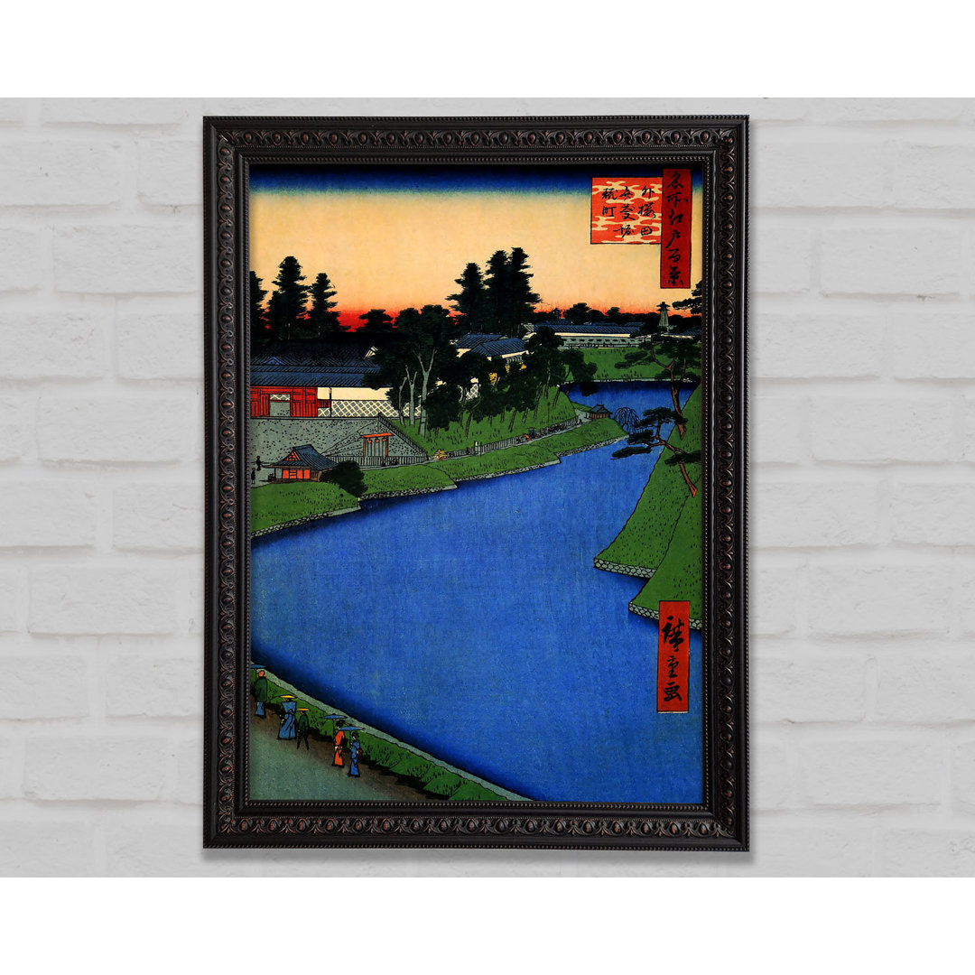 Benkei Moat von Hiroshige - Einzelner Bilderrahmen Kunstdrucke