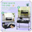 Two-Storey Small Animal Cage with Removable Stand Shelf Wheels