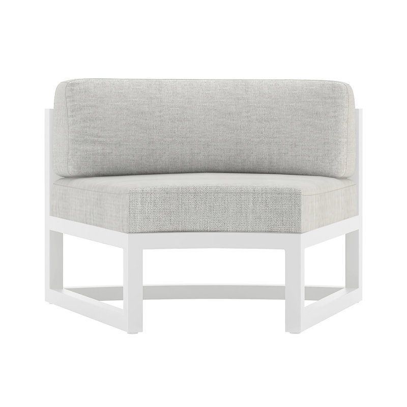 Yarieli Outdoor Lounge Chair with Cushions, Gray