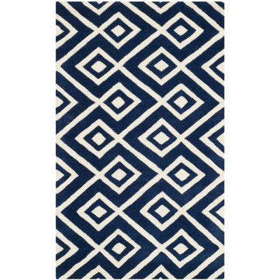 Hunterdon Geometric Wool Hand Woven Area Rug
