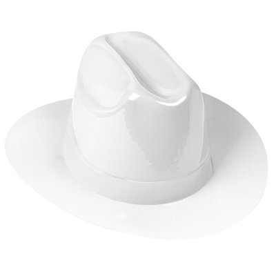 Chapeau de cowboy en plastique Beistle - chapeau de costume occidental White Spirit Porter, chapellerie légère pour accessoire de photomaton, portable personnalisable pour les thèmes de rodéo, les événements champêtres et les fêtes saloon