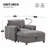Chenille Armchair With Ottoman-541482967