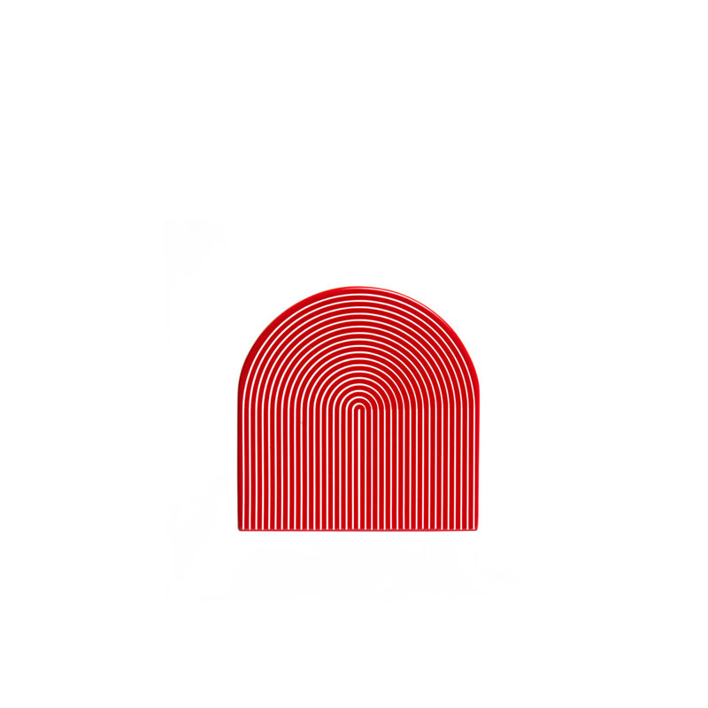 Lacquer Stripe Coasters - Red & White, Red/White