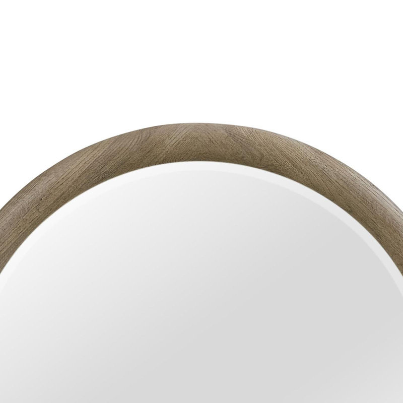 Miroir rond English Oak