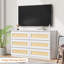 Commode 6 tiroirs, commode en rotin pour chambre à coucher, commode pour chambre à coucher, couloir, salon-674110490