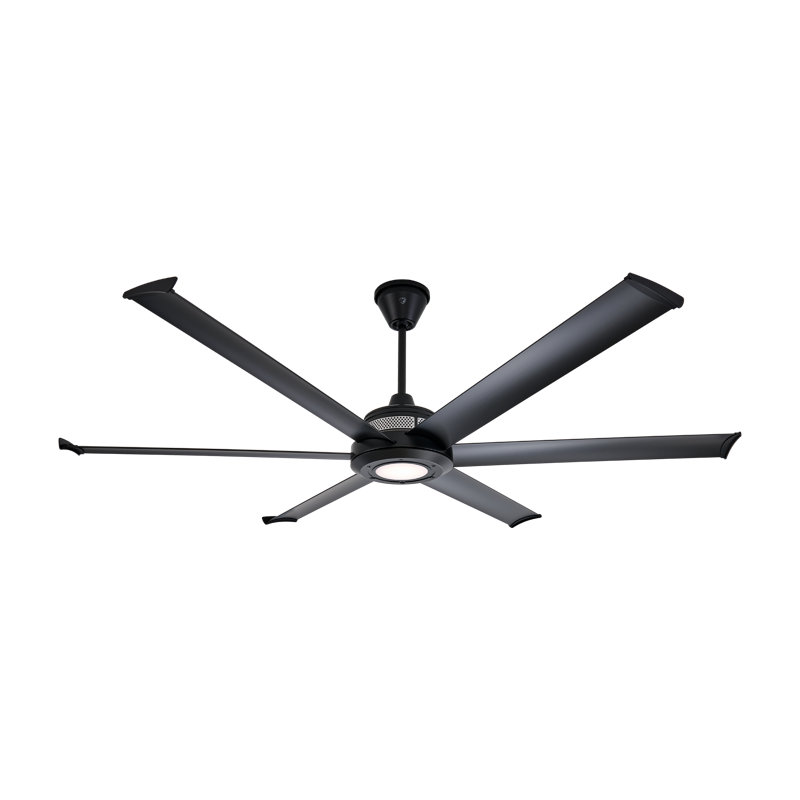 Mammoth Ceiling Fan, Black, LED, 72" Wide