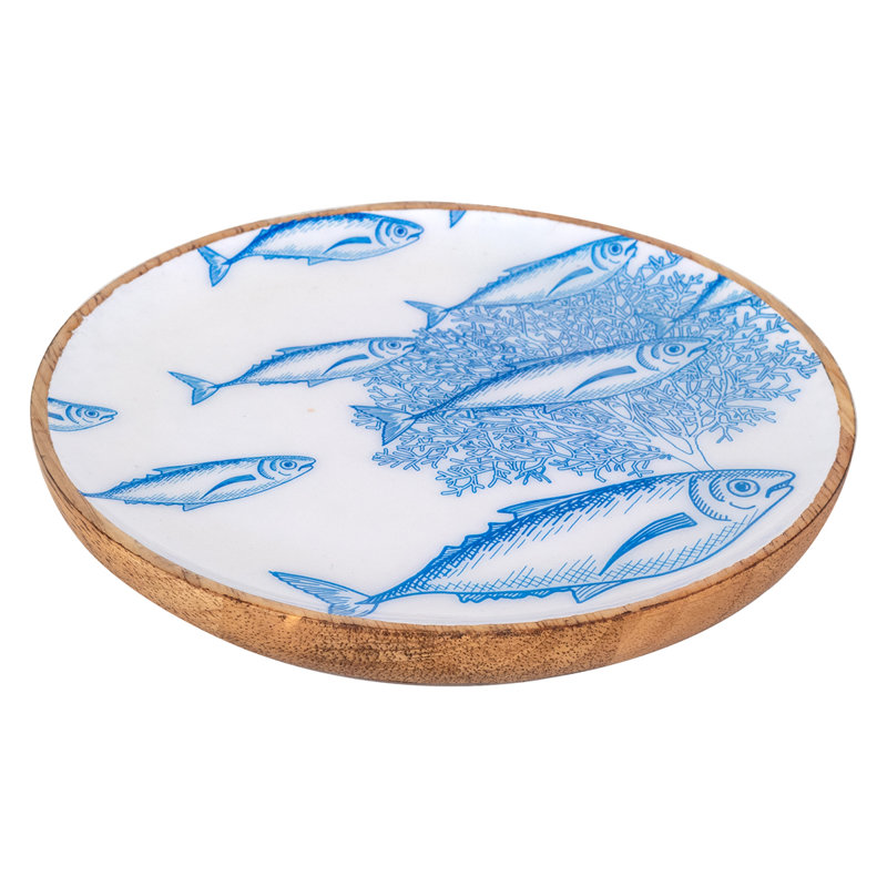 Atticus Solid + Manufactured Wood Decorative Plate 1