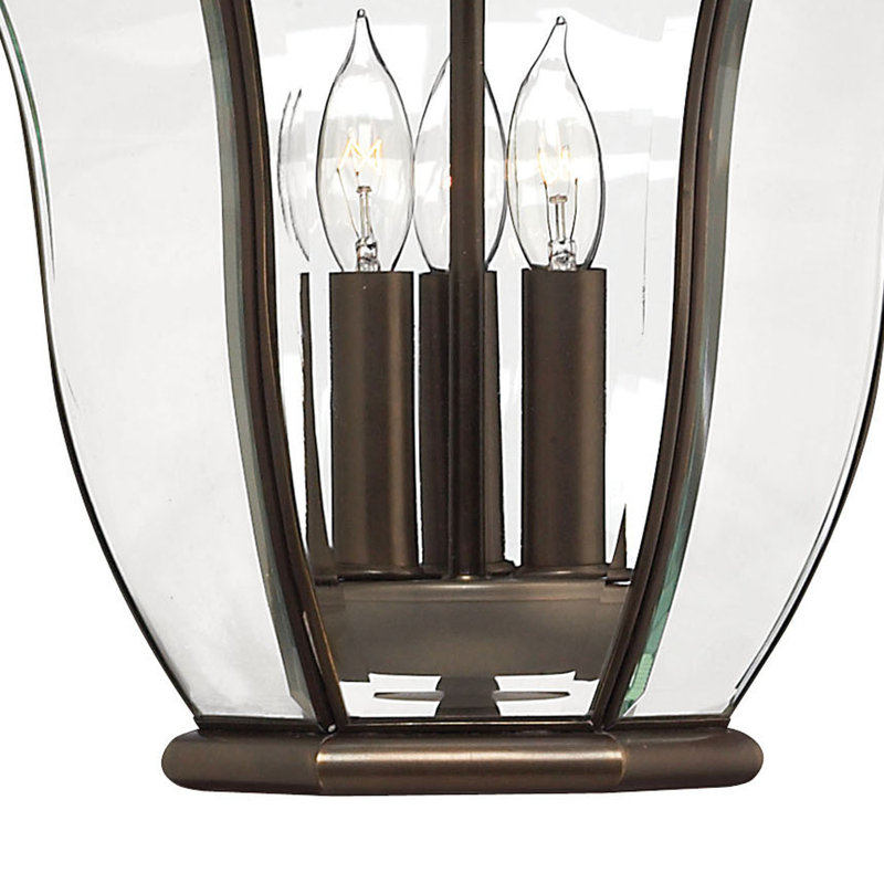 San Clemente 3 -Bulb 22" H Mains only Outdoor Hanging Lantern, Copper Bronze