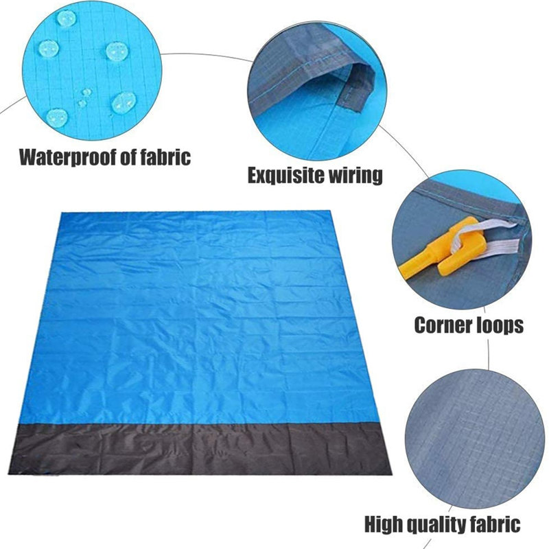 Couverture de pique-nique en microfibre / polyester, service pour 5