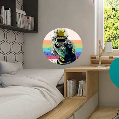 Football Player Sticker Football Player Decal Football Player Wall Decor
