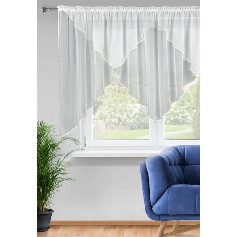 Solid Colour Swag Window Pelmet