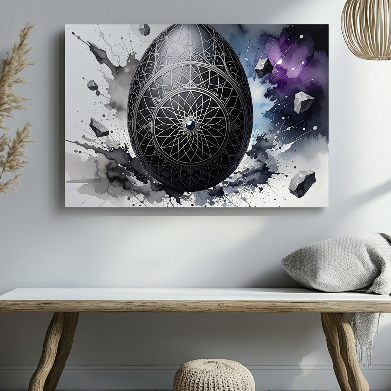 Toile mystique mandala, H 9 po x l 12 po