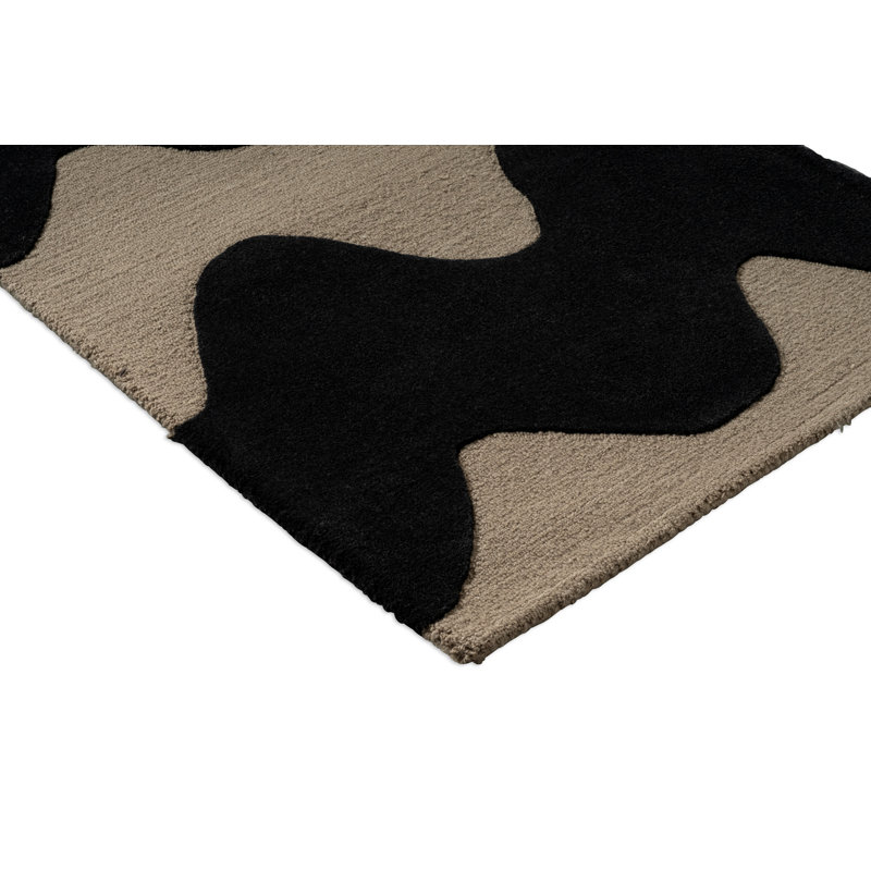 Lokki Black | 133905, Black, Runner 3' x 9'