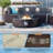 Outdoor Concrete Propane Fire Pit Table-1350057768