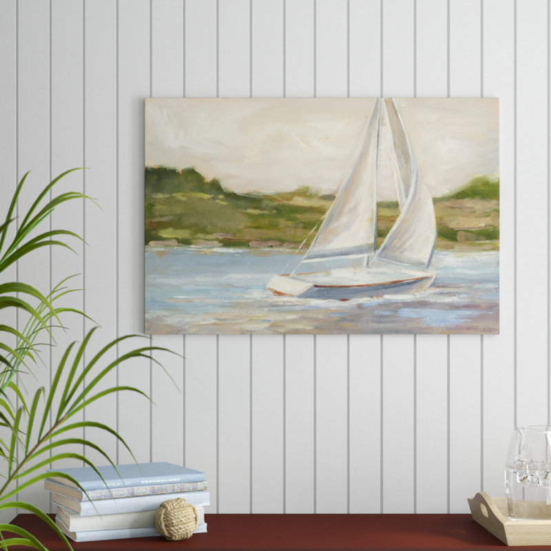 «Off the Coast II», peinture sur toile, H 24 po x l 36 po