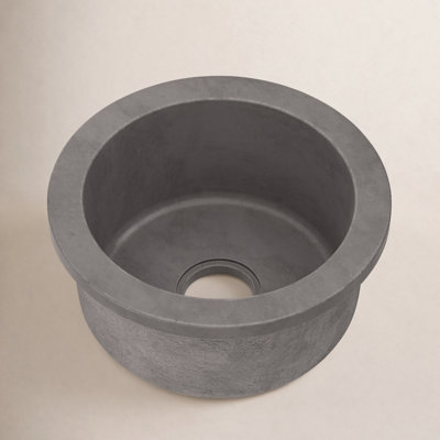 NativeStone Olivos 16" Round Bar Sink
