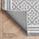 Isla Machine Woven Synthetic Geometric Area Rug In Gray/White
