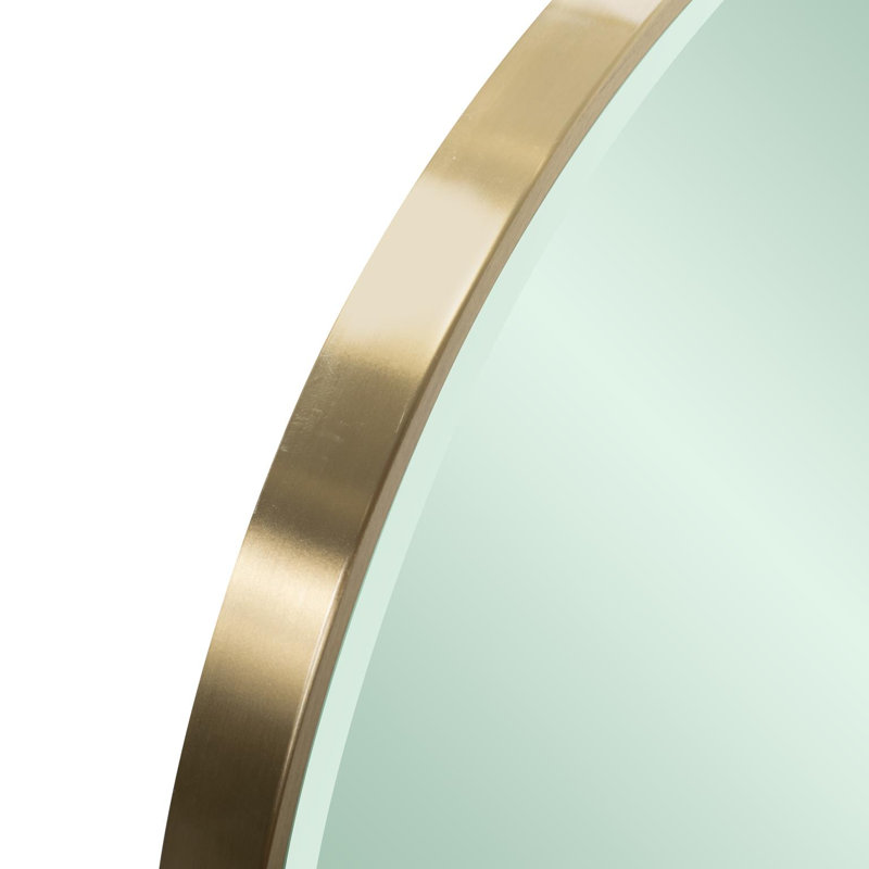 Jialin Round Mirror, Emerald Green, Green