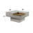 Kailano Weathe Finish Coffee Table