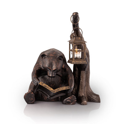 Bear Glass Garden Statue