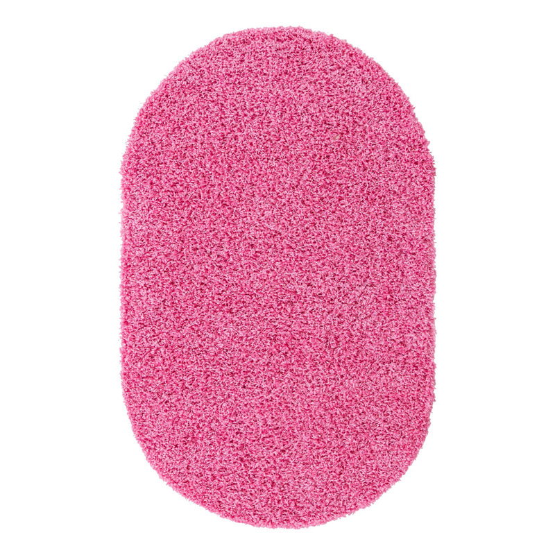 Tapis rose Angeline Taffy, Ovale 3 pi 1 po x 5 pi 3 po