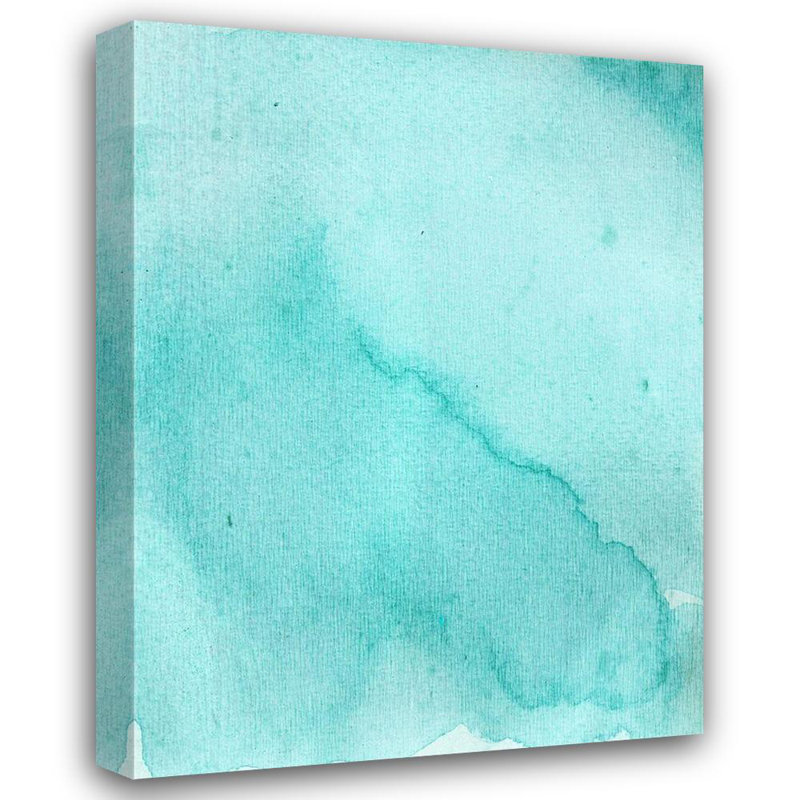 «Ivy Bronx Phillip, Jamie», reproduction d'art sur toile tendue avec toile turquoise, H 47 po x l 36 po