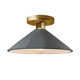 Single Light Ceramic LED Semi Flush Mount