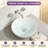 13" White Vitreous China Round Vessel Bathroom Sink, Compact Above Counter Vanity Sink with 1.75" Drain for Powder Rooms
