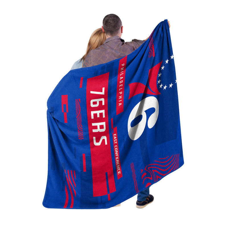 Throw Blanket, Blue/Red, Philadelphia 76ers