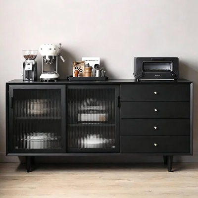 Simple Style Black Sideboard