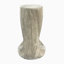 Table d'appoint pour l'extérieur, table de bout à conception creuse, tabouret de jardin pour patio, table d'appoint décorative pour terrasse de balcon sur la plage, béton léger, texture semblable au bois, couleur grise