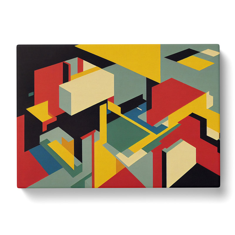Bauhaus Vol.3 Abstract - Wrapped Canvas, 50cm H x 76cm W x 3cm D