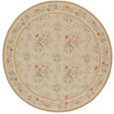 Wool Floral Area Rug