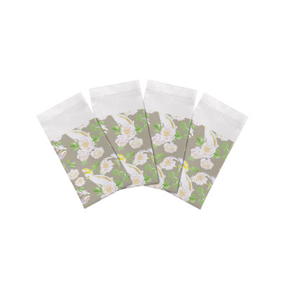 Serviettes de table en satin de coton Peony Inspira